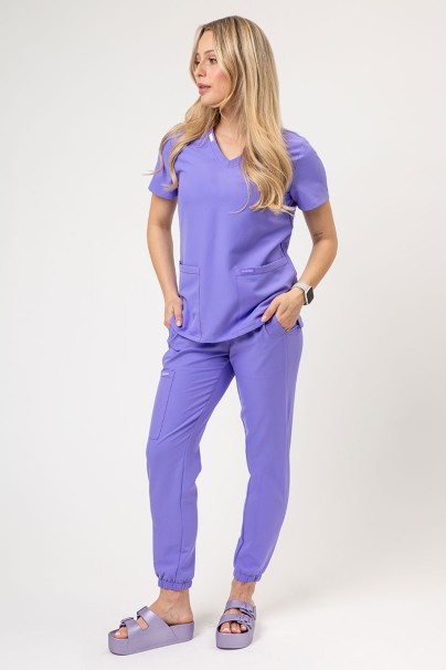 Women's Cherokee Ultra V-neck scrub top lavender-2