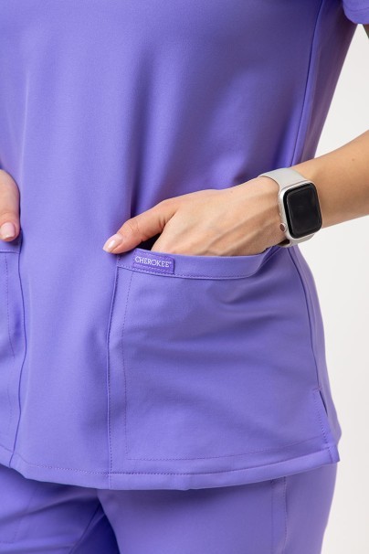 Women's Cherokee Ultra V-neck scrub top lavender-7