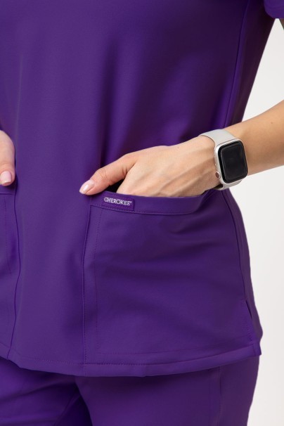 Women's Cherokee Ultra V-neck scrub top purple-2