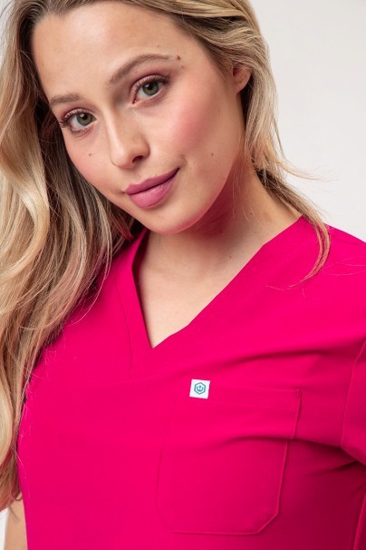 Women's Uniforms World 309TS™ Valiant scrub top raspberry-5
