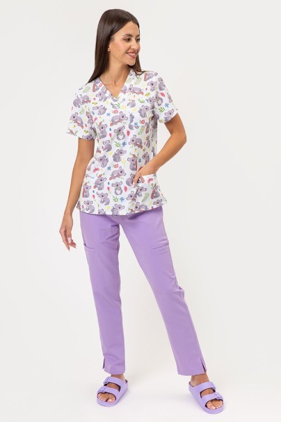 Women's Sunrise Uniforms Prints scrub top Koala Cuddles-4