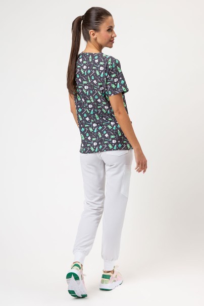 Women's Sunrise Uniforms Prints scrub top Mint Meds-5