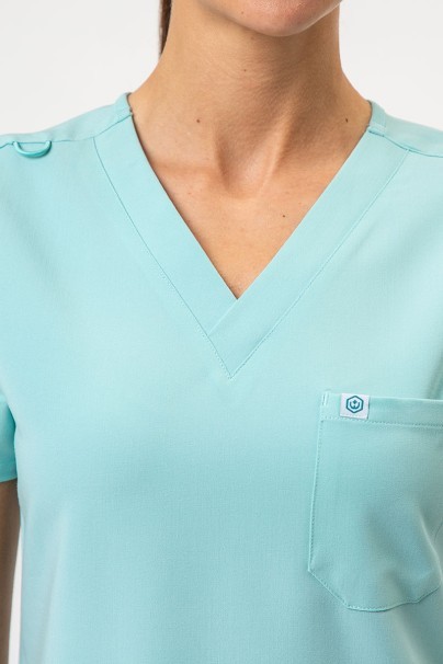 Women's Uniforms World 518GTK™ Phillip scrub top aqua-3