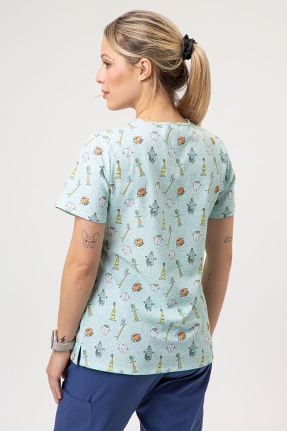 Women's Sunrise Uniforms Prints scrub top Dental Friends-2