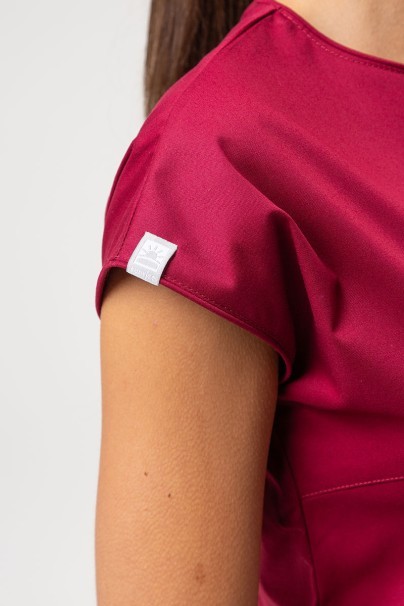 Sunrise Uniforms Elite scrub dress burgundy-4