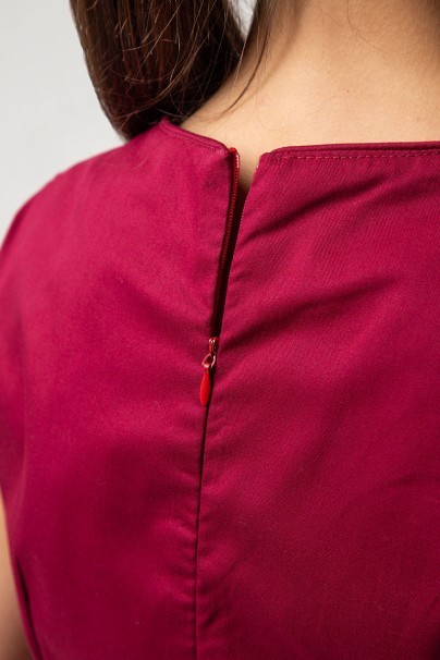 Sunrise Uniforms Elite scrub dress burgundy-2