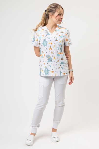 Women's Sunrise Uniforms Prints scrub top Bear Camp-2