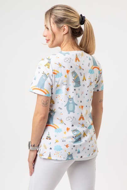 Women's Sunrise Uniforms Prints scrub top Bear Camp-2