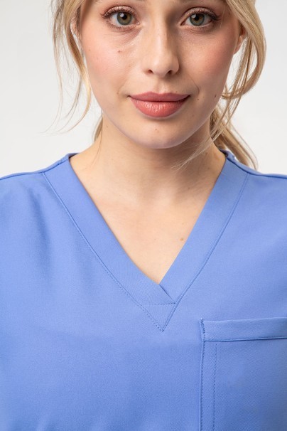 Women's Cherokee Ultra 3-pocket scrub top ceil blue-2