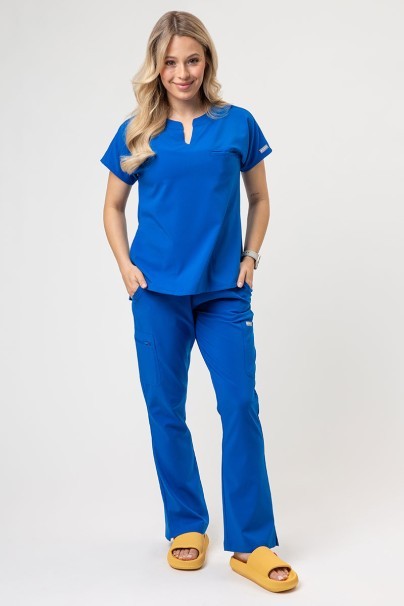 Women's Maevn Momentum Dolman scrub top royal blue-2