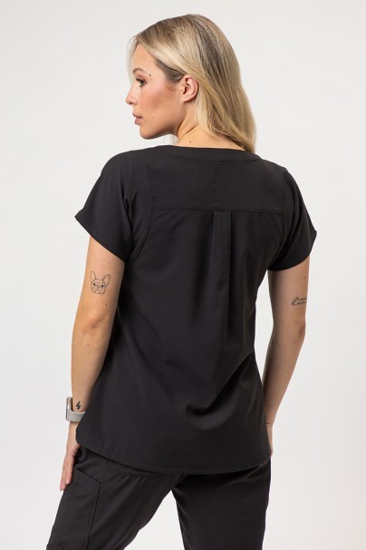 Women's Maevn Momentum Dolman scrub top black-2