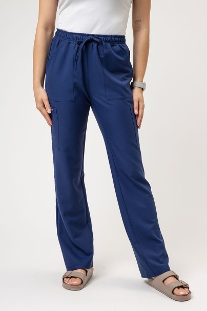 Women's Cherokee Ultra scrubs set (3-pocket top, Cargo trousers) navy-6