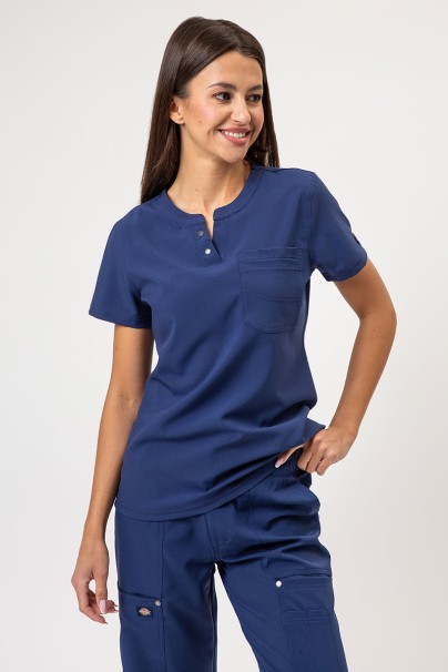 Women's Dickies EDS NXT scrubs set (Round Neck top, Wide Leg trousers) navy-2