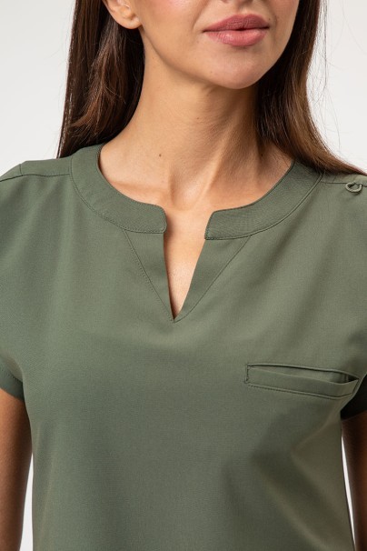 Women's Maevn Momentum Dolman scrub top olive-2
