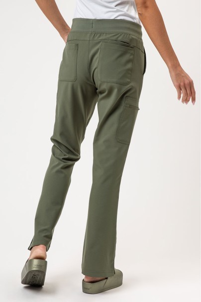 Women's Maevn Momentum scrubs set (Dolman top, Flare Leg trouser) olive-7
