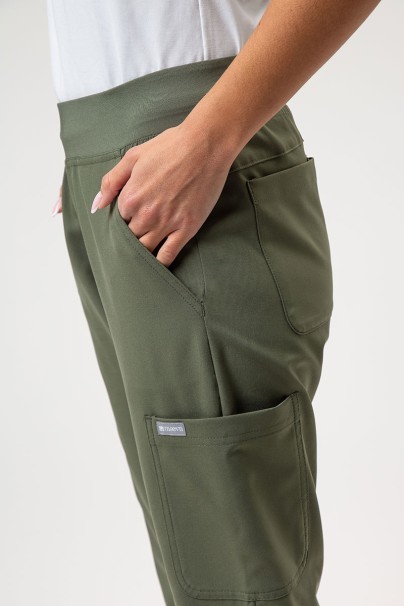 Women's Maevn Momentum scrubs set (Dolman top, Flare Leg trouser) olive-8
