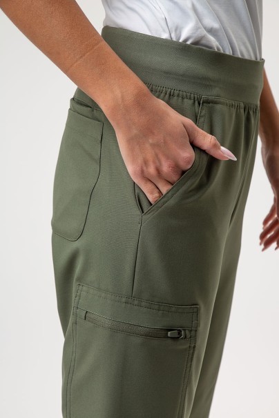 Women's Maevn Momentum scrubs set (Dolman top, Flare Leg trouser) olive-9