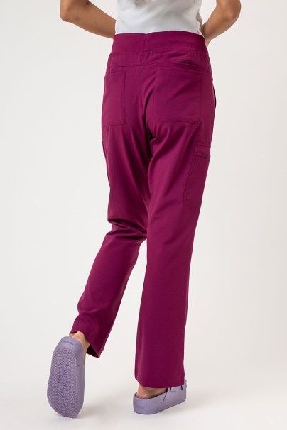 Women's Maevn Momentum Flare Leg jogger scrub trousers wine-2