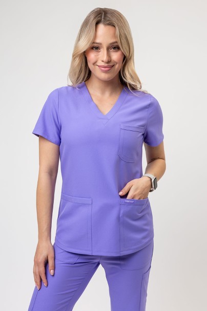 Women's Cherokee Ultra scrubs set (3-pocket top, Cargo trousers) lavender-2
