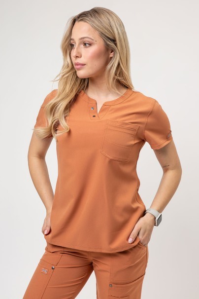 Women's Dickies EDS NXT scrubs set (Round Neck top, Wide Leg trousers) ginger-2