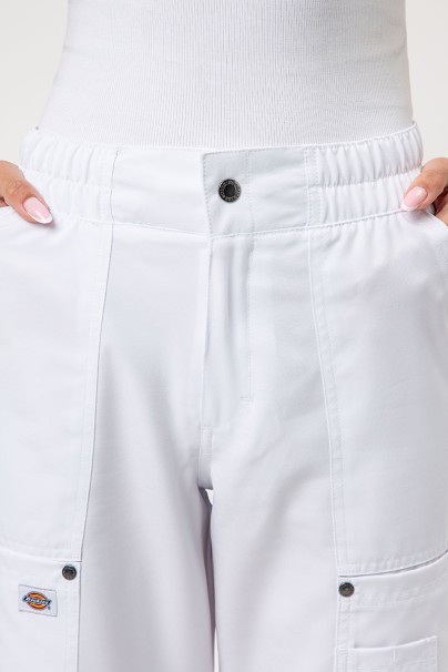 Women's Dickies EDS NXT Wide Leg scrub trousers white-3