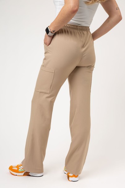 Women's Cherokee Ultra Cargo scrub trousers khaki-3