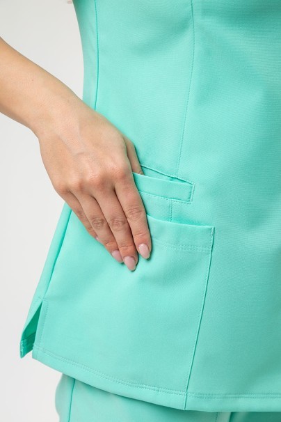 Women’s Maevn Momentum Double V-Neck scrub top mint-3