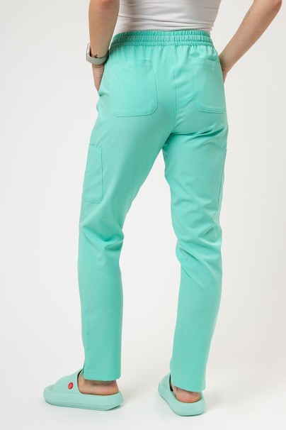 Women's Maevn Momentum scrubs set (Double V-neck top, 6-pocket trousers) mint-7