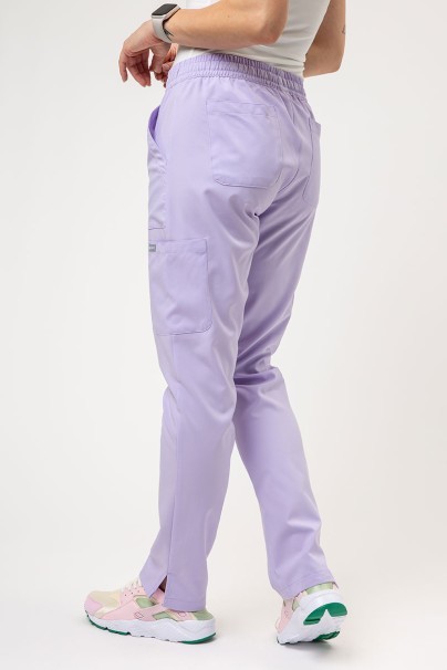 Women's Maevn Momentum scrubs set (Double V-neck top, 6-pocket trousers) lavender-7