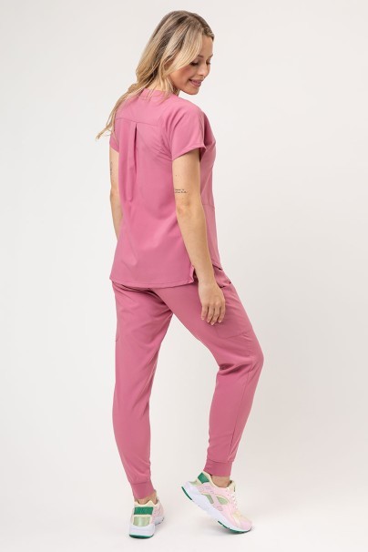Women's Maevn Momentum scrubs set (Asymetric top, Jogger trousers) blush pink-2