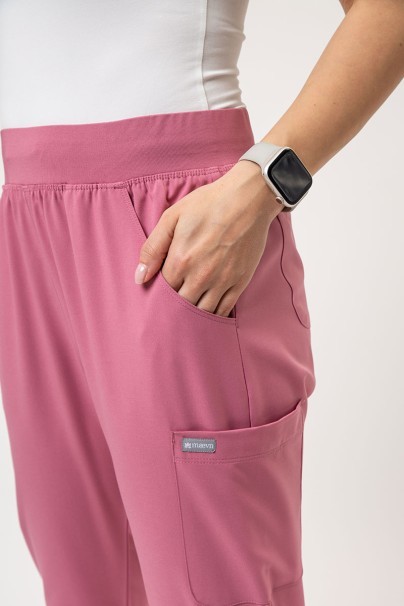 Women's Maevn Momentum scrubs set (Asymetric top, Jogger trousers) blush pink-9