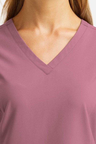 Women’s Maevn Momentum Double V-Neck scrub top rose pink-2