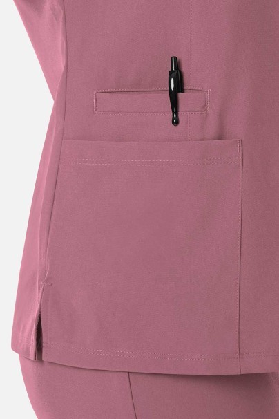 Women’s Maevn Momentum Double V-Neck scrub top rose pink-3