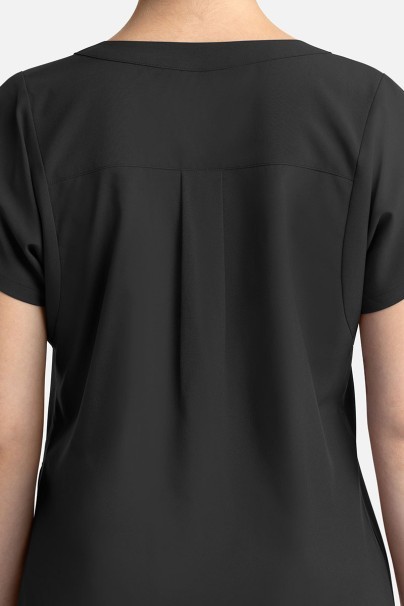 Women's Maevn Momentum Dolman scrub top black-5