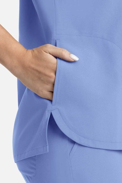Women's Maevn Momentum Dolman scrub top ceil blue-4
