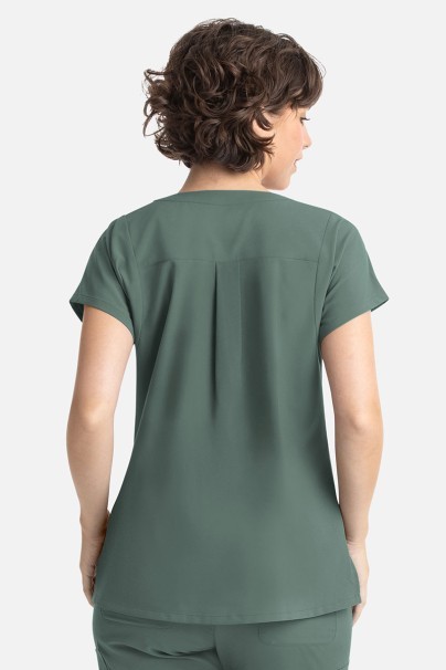 Women's Maevn Momentum Dolman scrub top moss green-2
