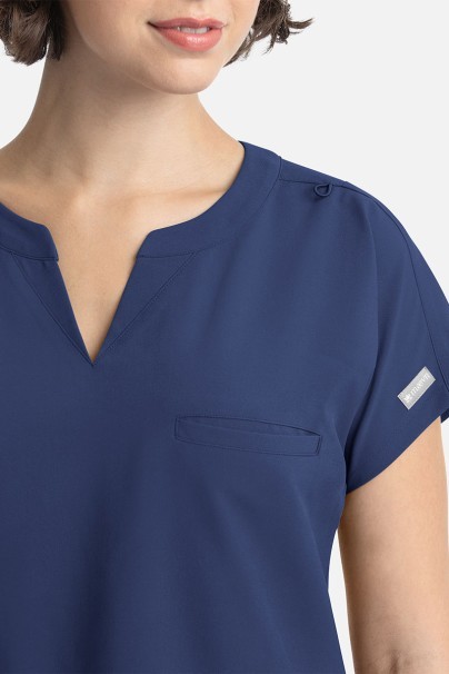 Women's Maevn Momentum Dolman scrub top navy-2