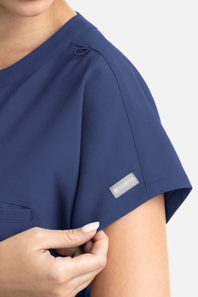 Women's Maevn Momentum Dolman scrub top navy-3