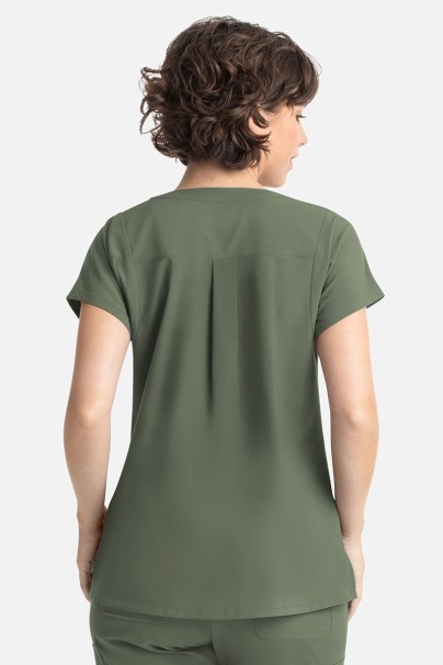Women's Maevn Momentum Dolman scrub top olive-4