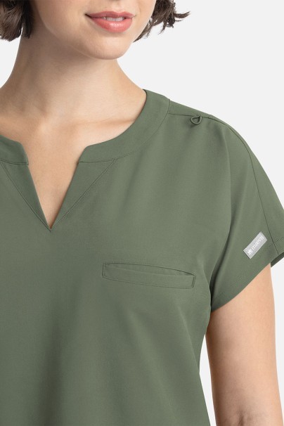 Women's Maevn Momentum Dolman scrub top olive-2