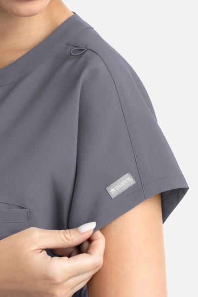 Women's Maevn Momentum Dolman scrub top pewter-4