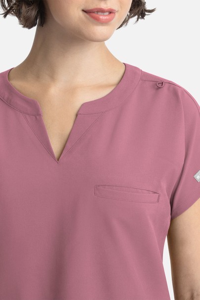 Women's Maevn Momentum Dolman scrub top blush pink-2