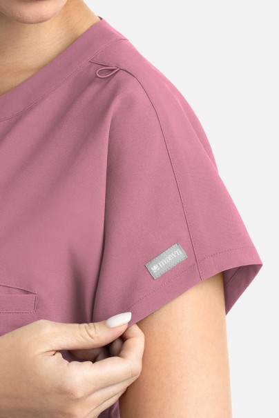 Women's Maevn Momentum Dolman scrub top blush pink-3