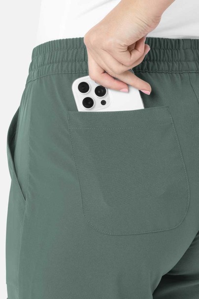 Women’s Maevn Momentum 6-pocket scrub trousers moss green-3