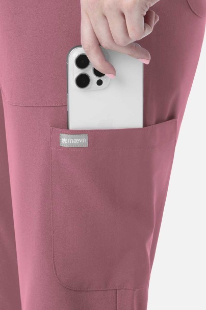 Women’s Maevn Momentum 6-pocket scrub trousers rose pink-4