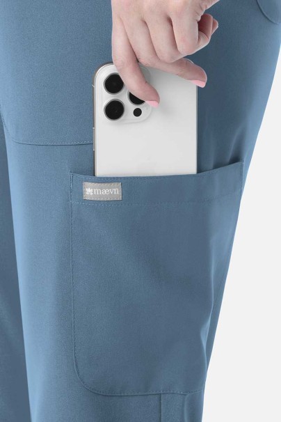 Women’s Maevn Momentum 6-pocket scrub trousers slate blue-4