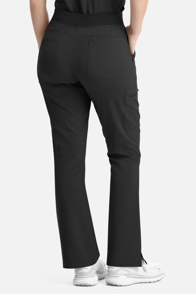 Women's Maevn Momentum Flare Leg jogger scrub trousers black-2