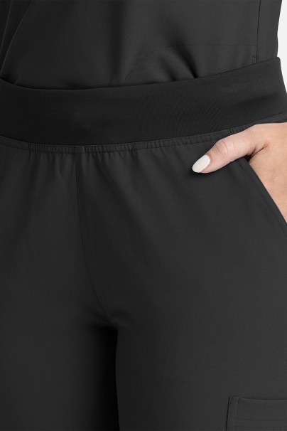 Women's Maevn Momentum Flare Leg jogger scrub trousers black-4