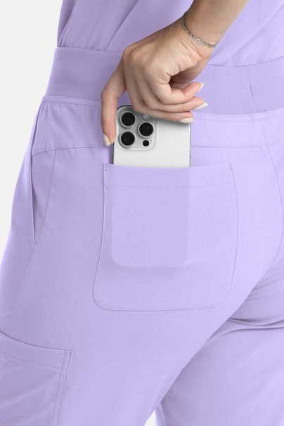 Women's Maevn Momentum Flare Leg jogger scrub trousers lavender-3