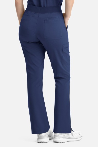 Women's Maevn Momentum Flare Leg jogger scrub trousers navy-3